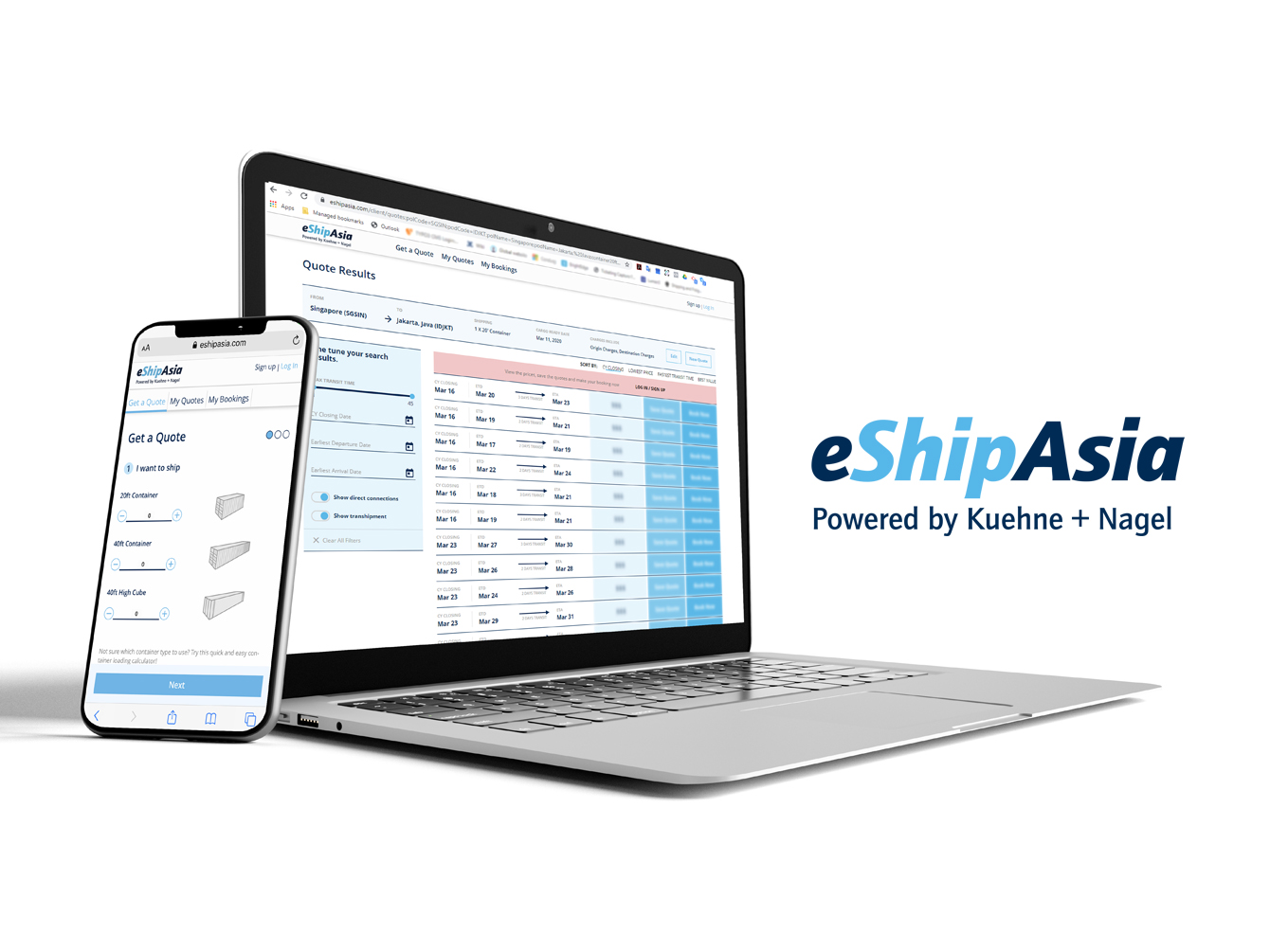 eShipAsia - Nền tảng vận tải đường biển tuyến Châu Á cho chủ hàng FCL
